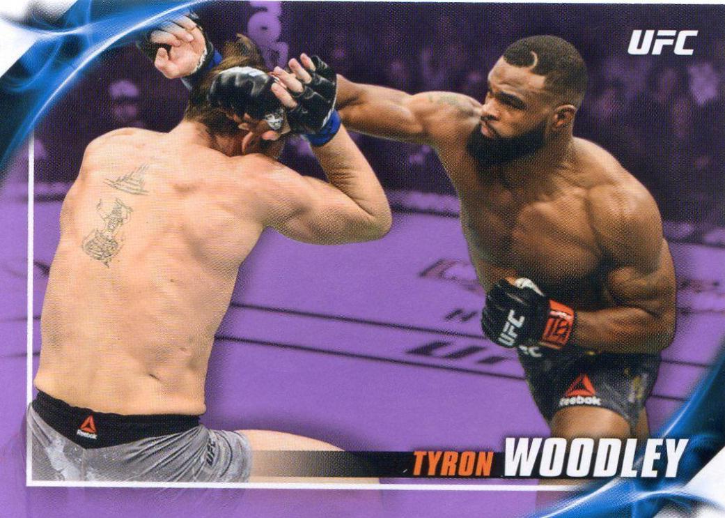 Tyron Woodley 2019 Topps UFC Knockout Base #90 Purple