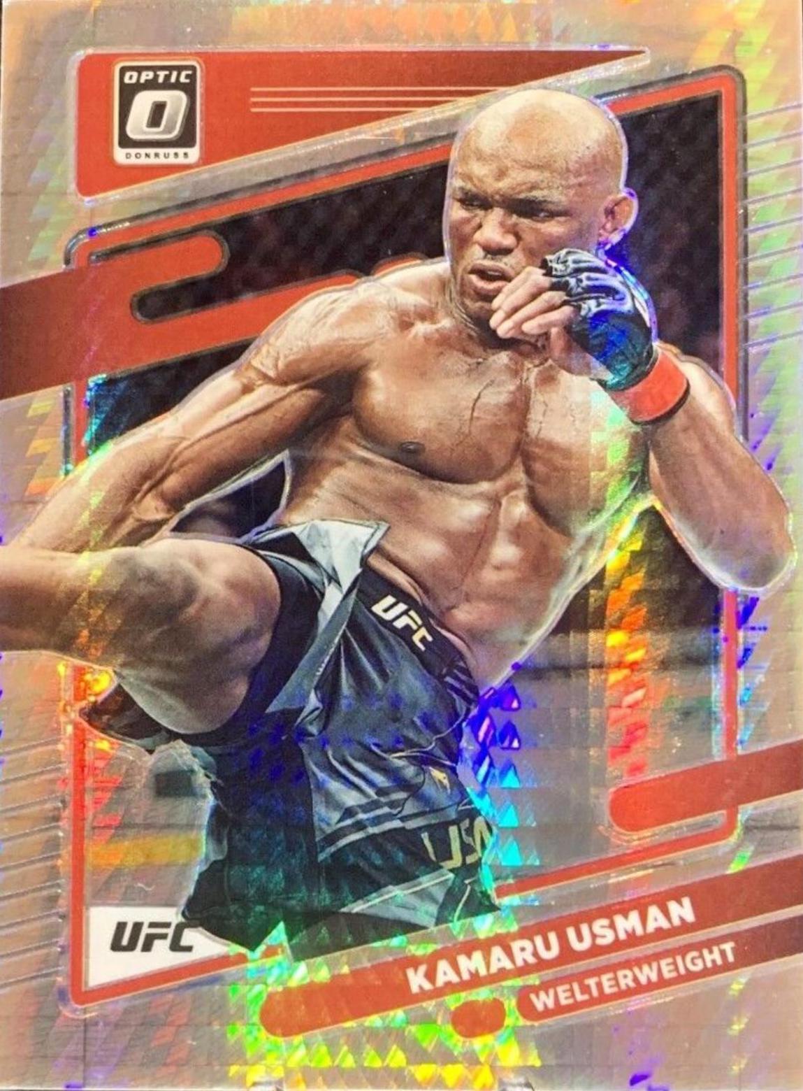 Kamaru Usman 2022 Panini Donruss Optic UFC Base #42 Lucky Envelopes