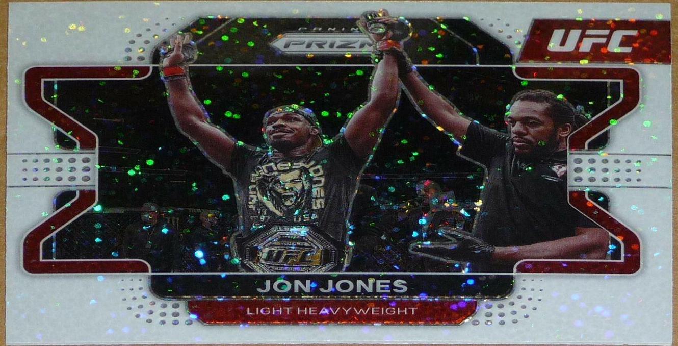 Jon Jones 2022 Panini Prizm UFC Base #4 White Sparkle