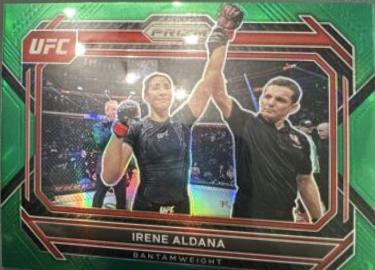 Irene Aldana 2023 Panini Prizm UFC Base #72 Green