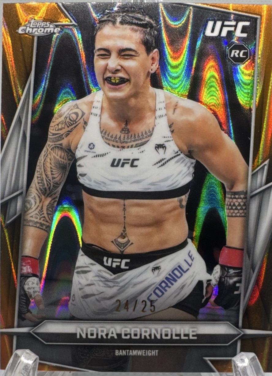 Nora Cornolle 2026 Topps Chrome UFC Base #179 Orange Refractor