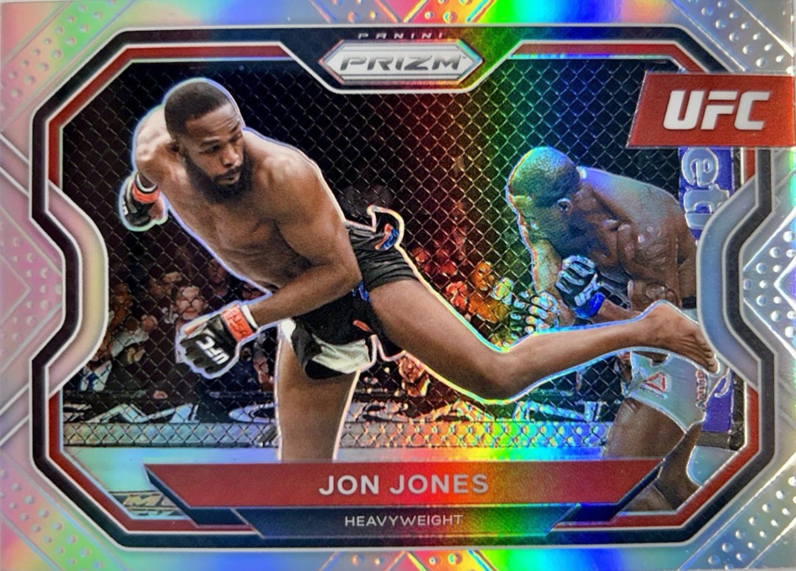 Jon Jones 2021 Panini Prizm UFC Base #101 Silver