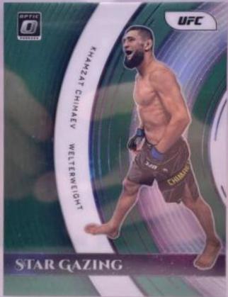 Khamzat Chimaev 2022 Panini Donruss Optic UFC Base #72 Green