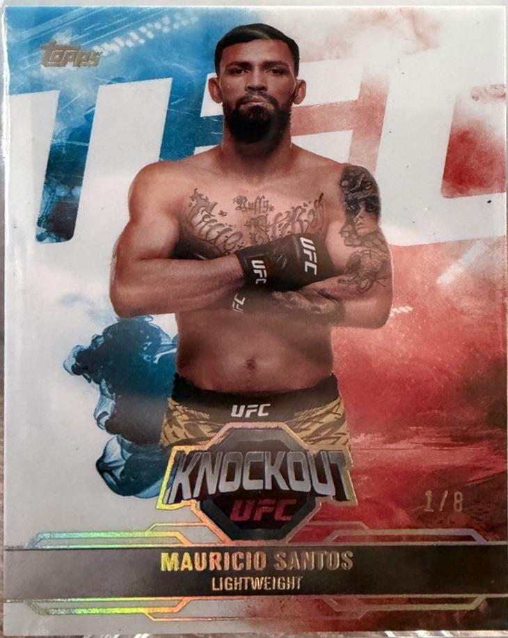 Mauricio Ruffy 2025 Topps Knockout UFC Base #18 Holo Gold