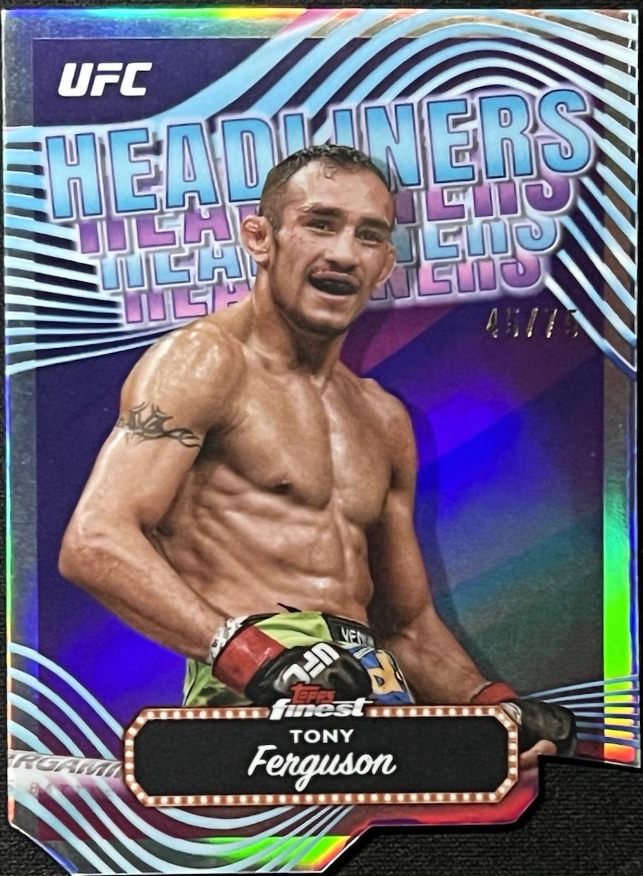 Tony Ferguson 2024 Topps Finest UFC Headliners #HDL-25 Die-Cut Refractor