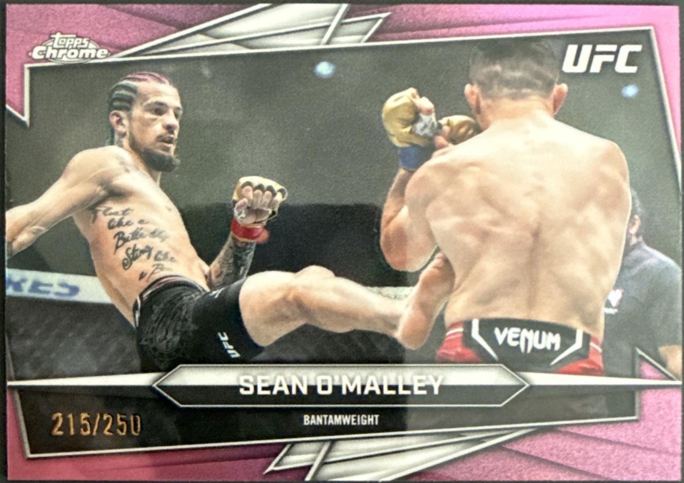 Sean O'Malley 2026 Topps Chrome UFC Base #200 Pink Refractor