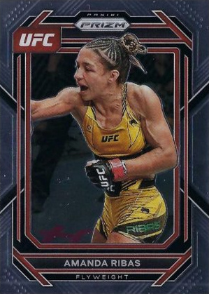 Amanda Ribas 2023 Panini Prizm UFC Base #161 Black