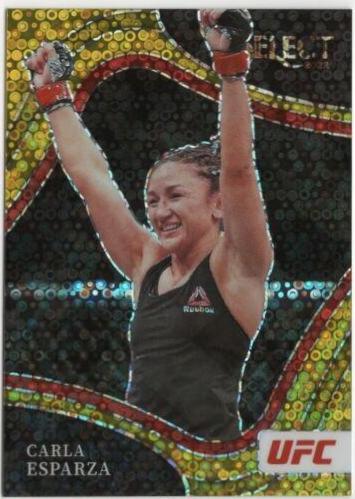Carla Esparza 2022 Panini Select UFC Octagonside #223 Gold Disco