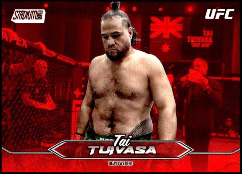 Tai Tuivasa 2025 Topps Stadium Club UFC Base #64 Red