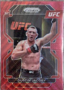 Dustin Jacoby 2022 Panini Prizm UFC Base #123 Ruby Wave