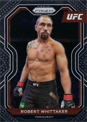 Robert Whittaker 2021 Panini Prizm UFC Base #11 Black