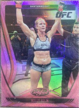 Holly Holm 2021 Panini Chronicles UFC Base Certified #127 Pink