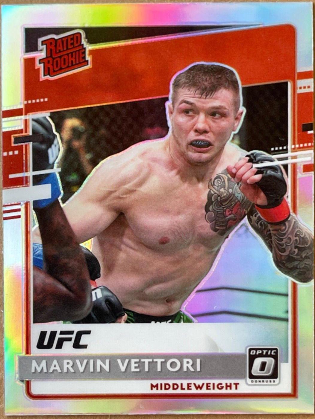 Marvin Vettori 2021 Panini Chronicles UFC Base Optic Rated Rookies #209 Silver