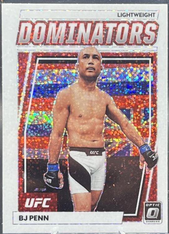 BJ Penn 2023 Panini Donruss Optic UFC Dominators #12 White Sparkle