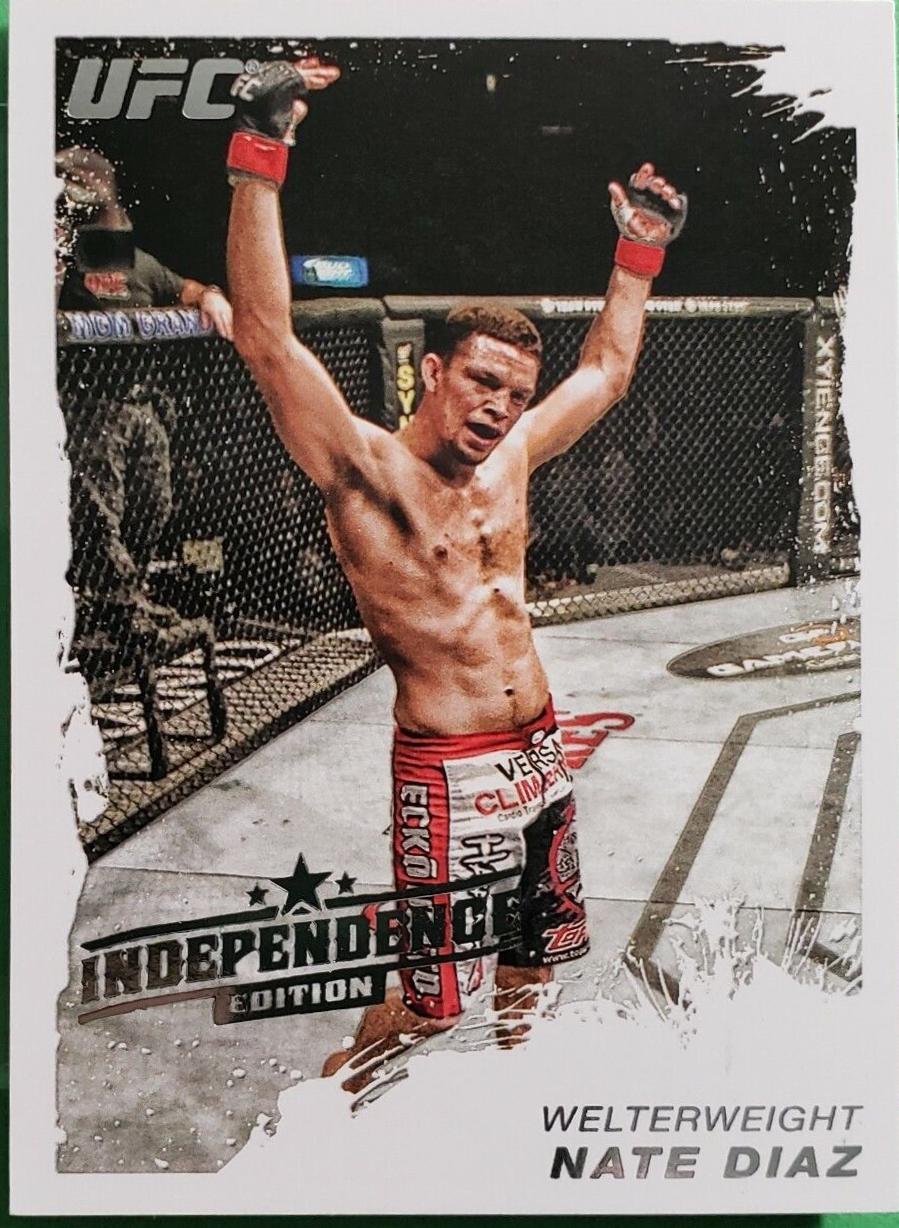 Nate Diaz 2011 Topps UFC Moment of Truth Base #125 Independence Edition