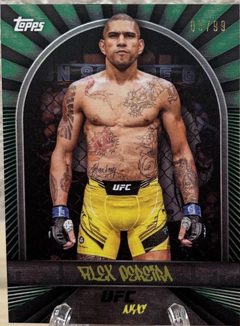 Alex Pereira 2024 Topps UFC NYC Base #28 Green