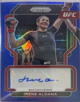 Irene Aldana 2022 Panini Prizm UFC Signatures #11 Blue