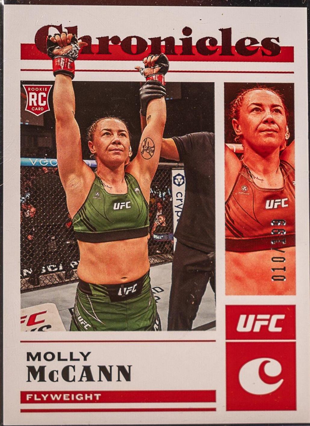 Molly McCann 2023 Panini Chronicles UFC Base Gala Rookies #498 Red