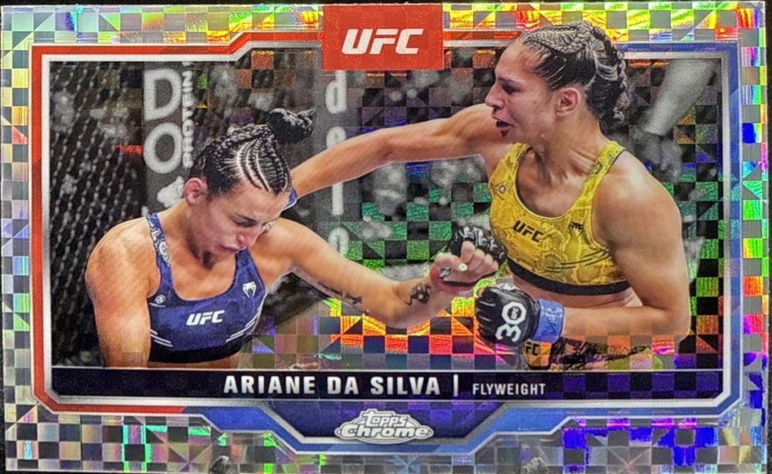 Ariane da Silva 2025 Topps Chrome UFC Base #165 X-Fractor