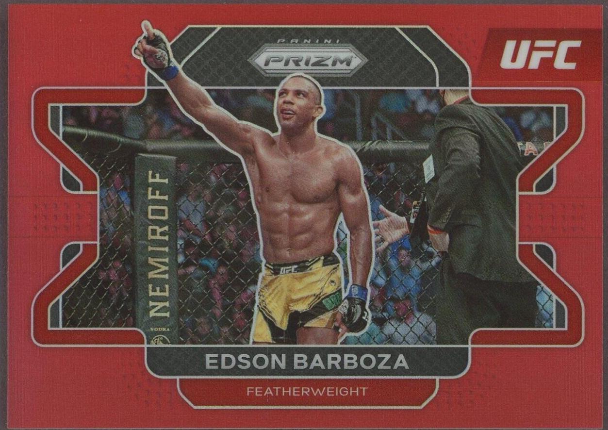 Edson Barboza 2022 Panini Prizm UFC Base #31 Red