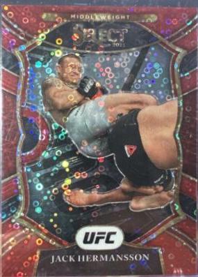 Jack Hermansson 2021 Panini Select UFC Concourse #84 Red Disco