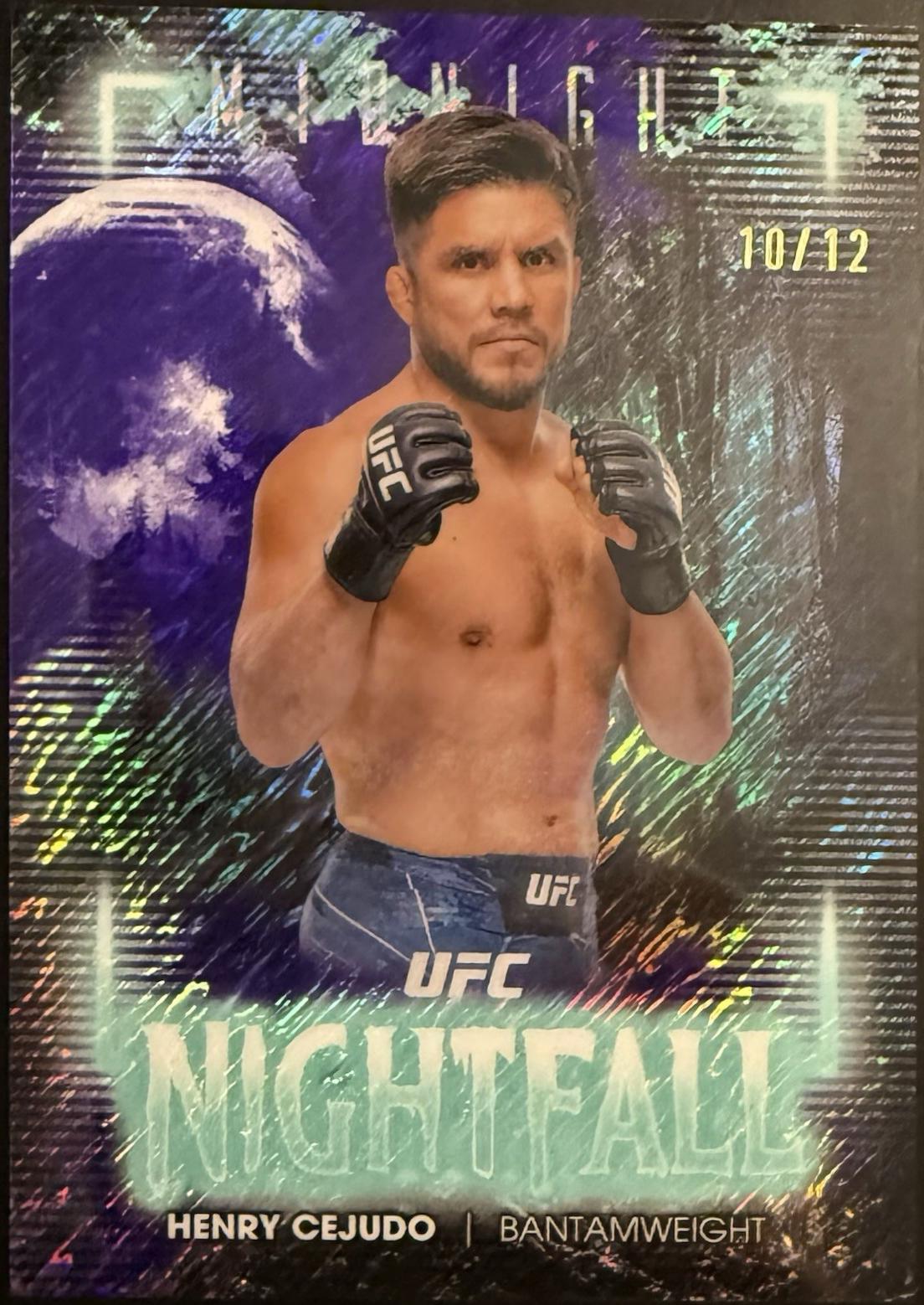 Henry Cejudo 2025 Topps Midnight UFC Nightfall #NF-2 Midnight