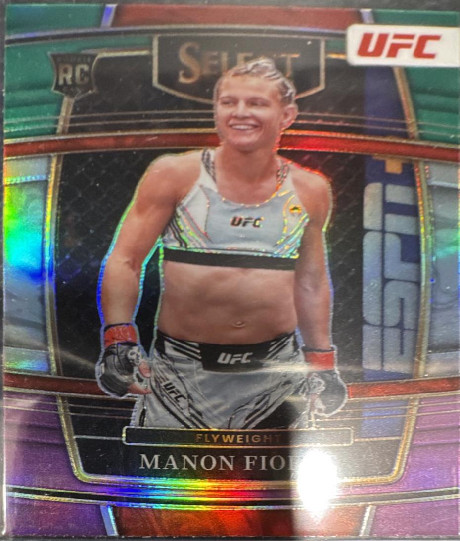 Manon Fiorot 2022 Panini Select UFC Premier Level #165 Green and Purple