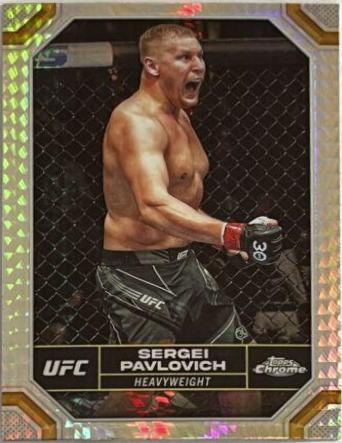Sergei Pavlovich 2024 Topps Chrome UFC Base #175 Prism Refractor