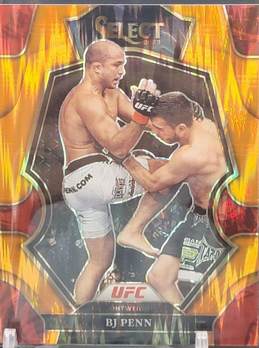 BJ Penn 2023 Panini Select UFC Premier Level #145 Orange Flash
