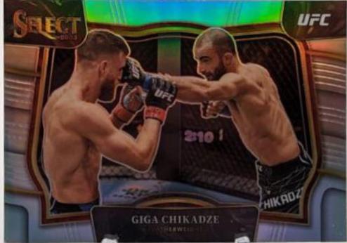 Giga Chikadze 2023 Panini Select UFC Octagonside #210 Silver