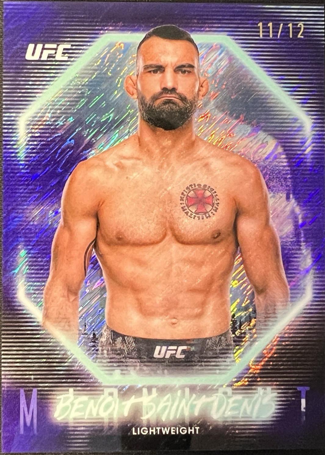 Benoit Saint Denis 2025 Topps Midnight UFC Base #54 Midnight