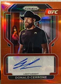 Donald Cerrone 2022 Panini Prizm UFC Signatures #9 Red