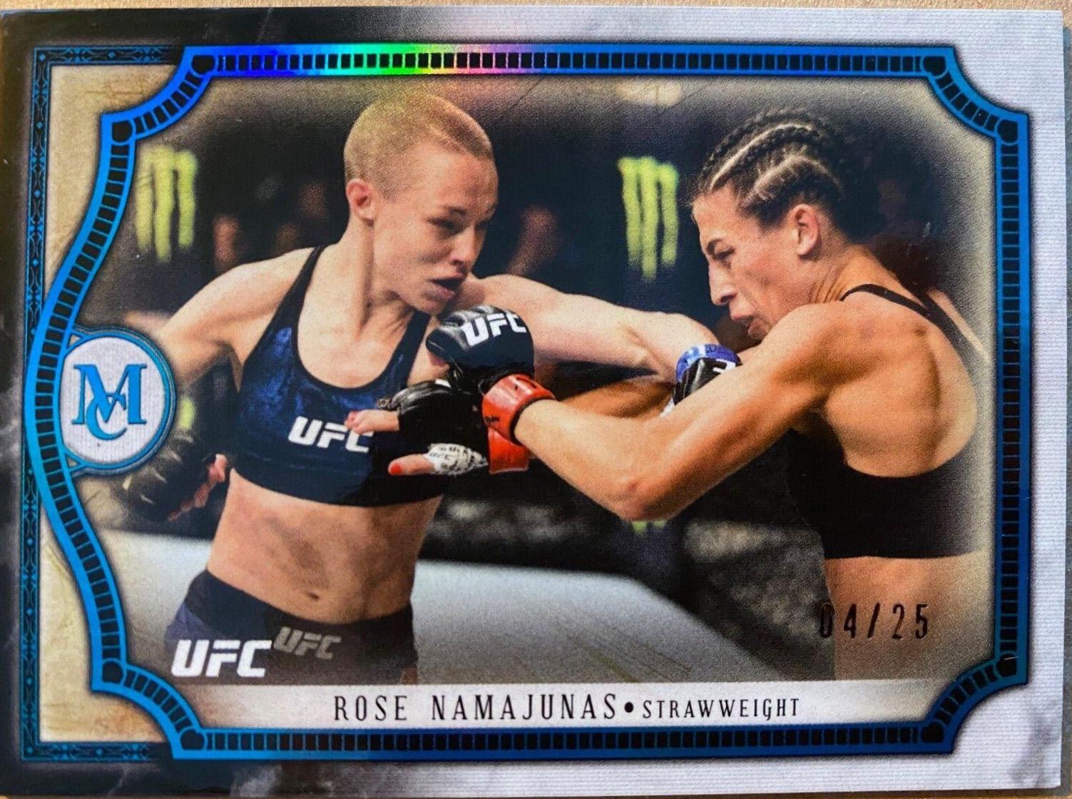 Rose Namajunas 2018 Topps UFC Museum Collection Base #46 Sapphire