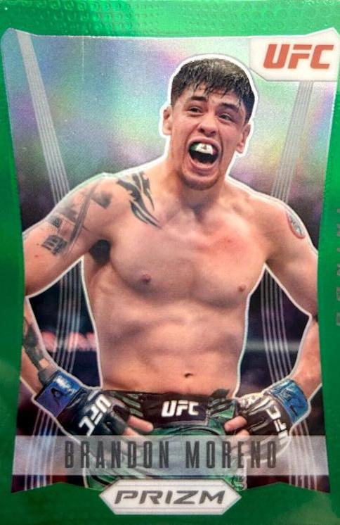 Brandon Moreno 2022 Panini Prizm UFC Prizm Flashback #4 Green