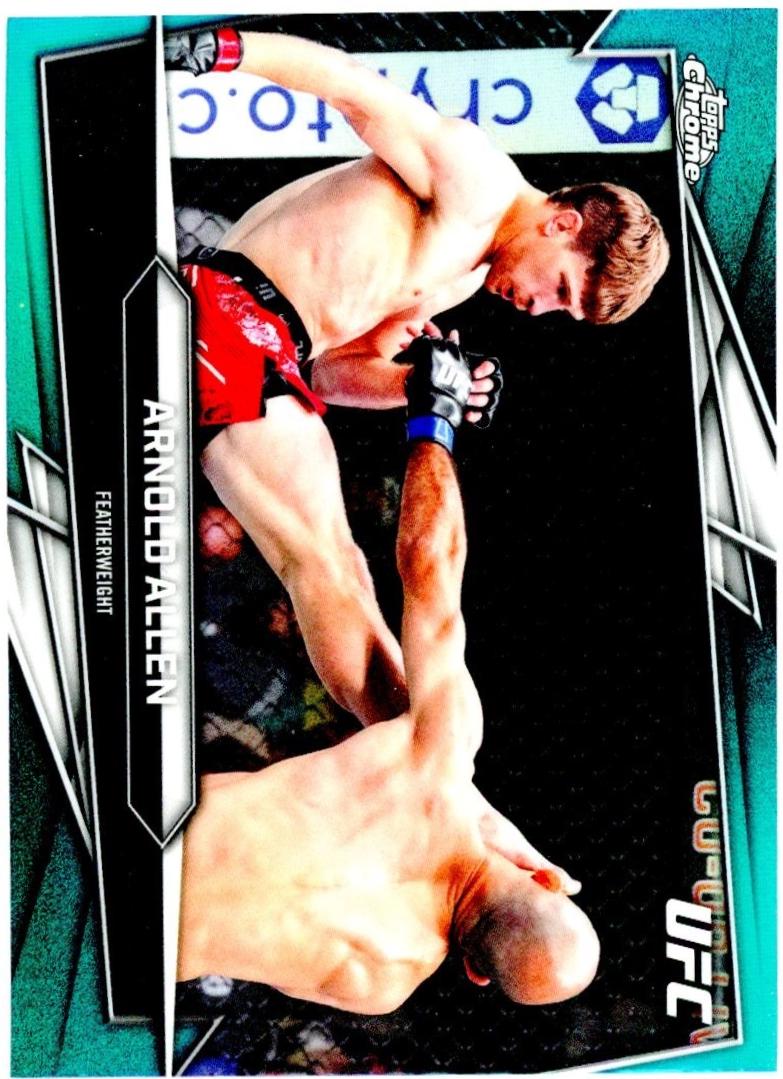 Arnold Allen 2026 Topps Chrome UFC Base #155 Teal Refractor