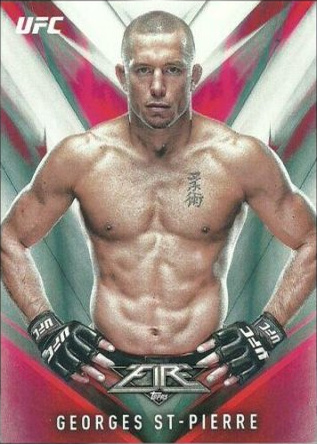 Georges St-Pierre 2017 Topps UFC Fire Base #1 Inferno