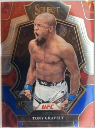 Tony Gravely 2023 Panini Select UFC Premier Level #191 Red Blue Prizm