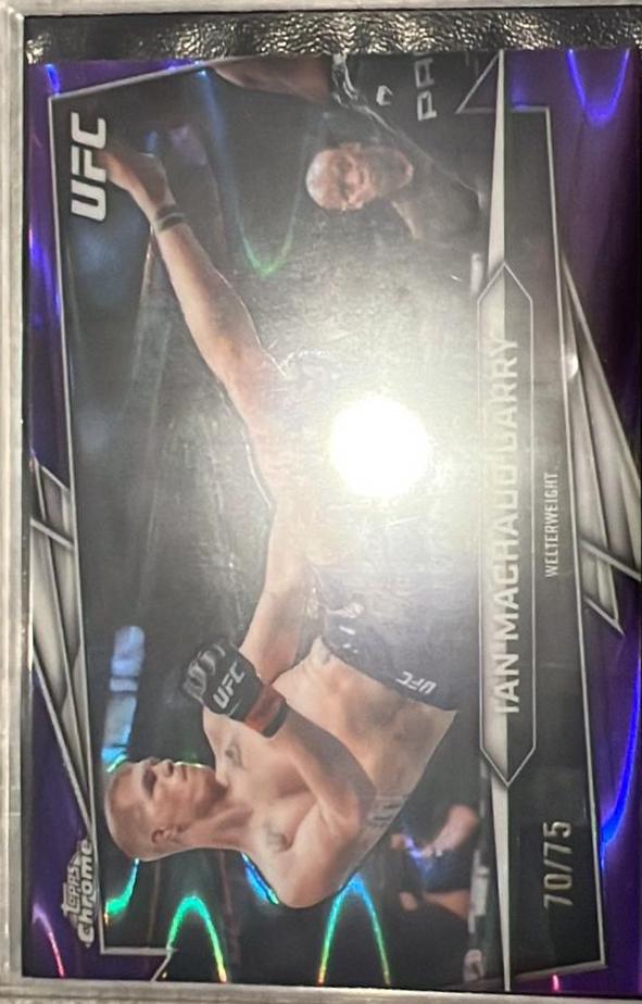 Ian Machado Garry 2026 Topps Chrome UFC Base #93 Purple Ray Wave Refractor