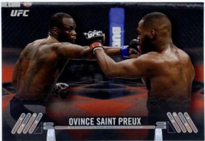 Ovince Saint Preux 2017 Topps UFC Knockout Base #60 Red