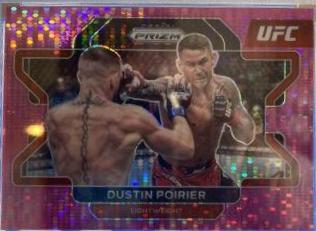 Dustin Poirier 2022 Panini Prizm UFC Base #21 Pink Pulsar