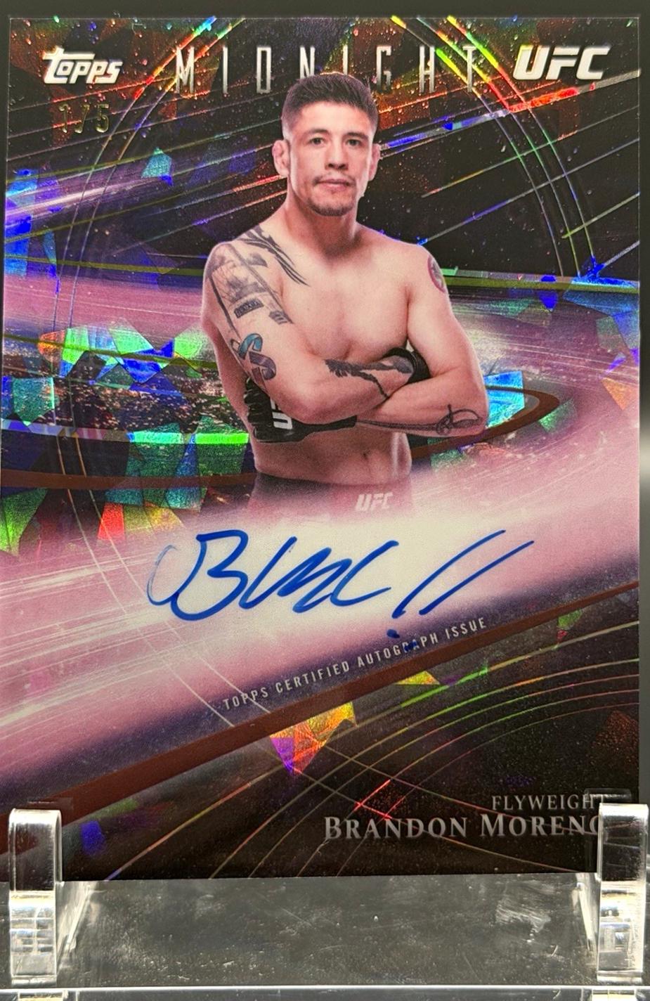 Brandon Moreno 2026 Topps Midnight UFC Horizon Signatures #HZS-BM Daybreak