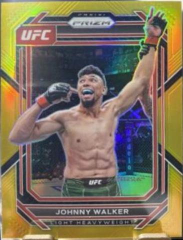 Johnny Walker 2023 Panini Prizm UFC Base #169 Gold