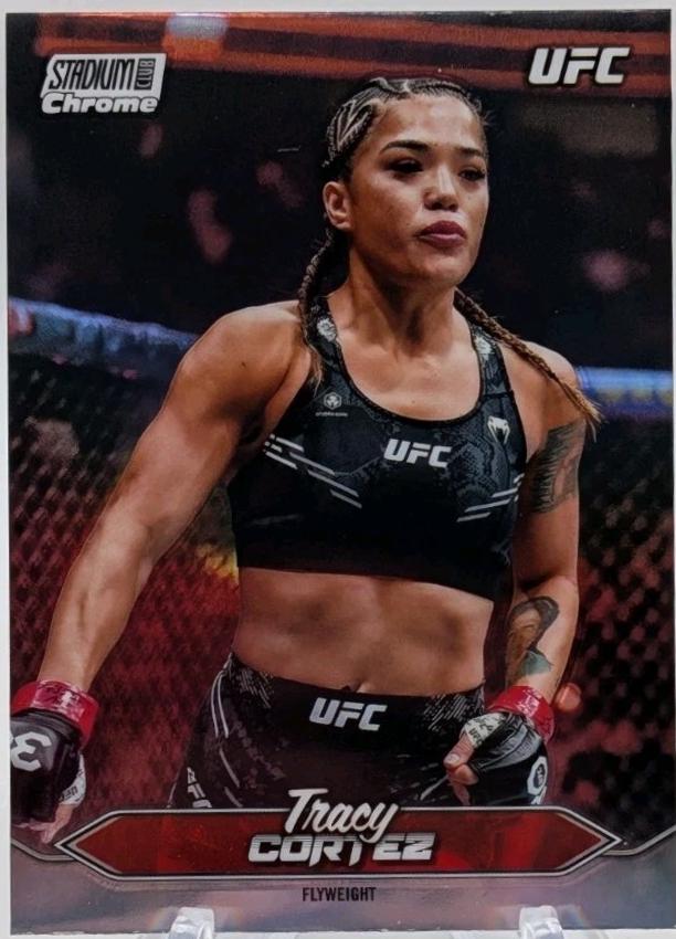Tracy Cortez 2025 Topps Stadium Club UFC Base Chrome #C-135 Refractor