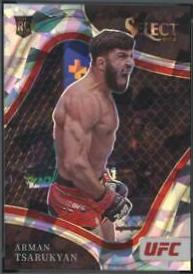 Arman Tsarukyan 2022 Panini Select UFC Octagonside #286 Cracked Ice