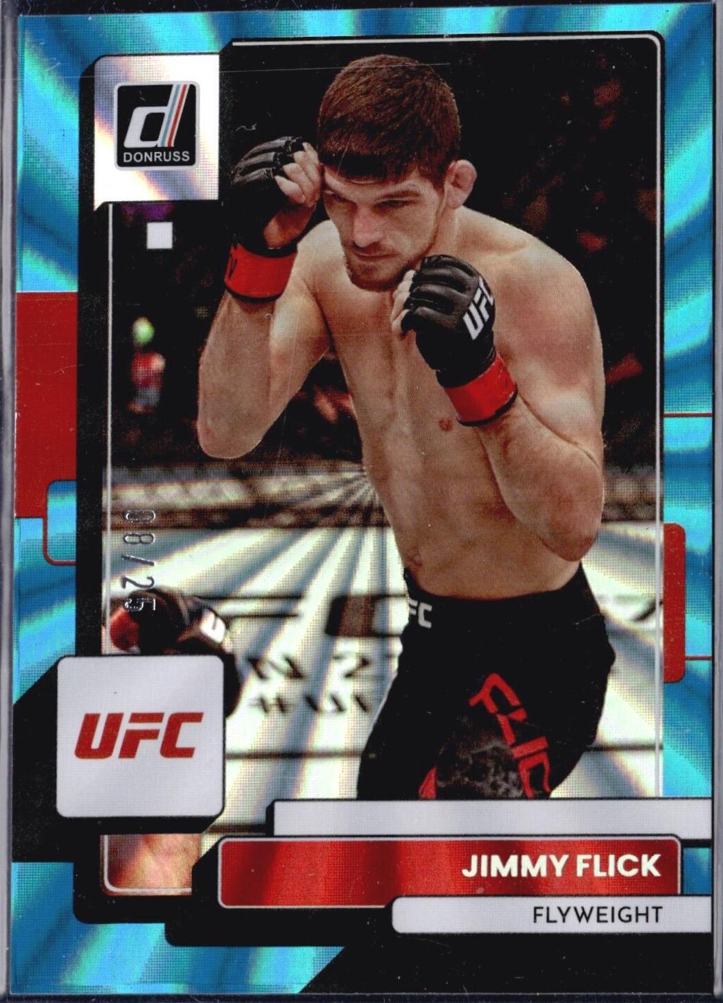 Jimmy Flick 2023 Panini Donruss UFC Base #199 Blue Laser