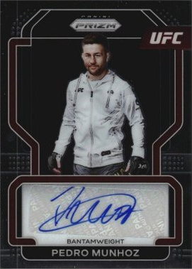 Pedro Munhoz 2022 Panini Prizm UFC Signatures #SG-PMZ Black