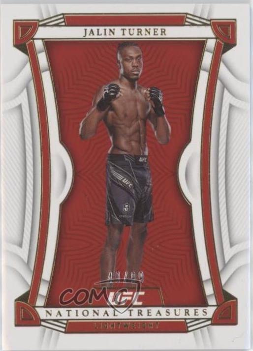 Jalin Turner 2023 Panini Chronicles UFC Base National Treasures #446 Green