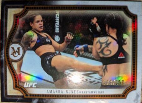 Amanda Nunes 2018 Topps UFC Museum Collection Base #21 Copper