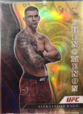 Aleksandar Rakic 2022 Panini Select UFC Phenomenon #11 Gold