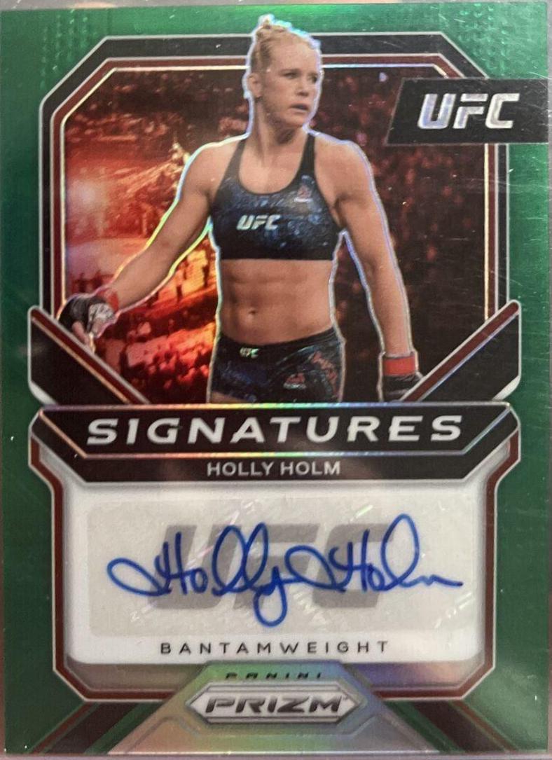 Holly Holm 2021 Panini Prizm UFC Signatures #5 Green